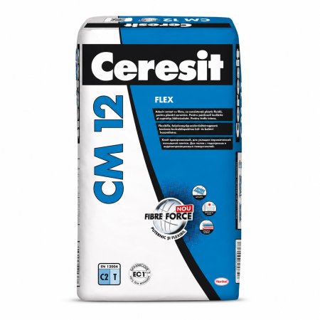 Adeziv flexibil pentru gresie si faianta Ceresit CM 12, 25 kg
